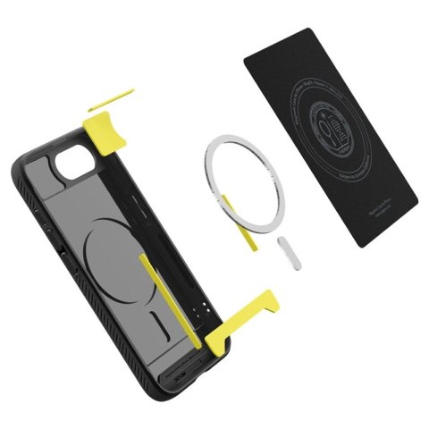 Spigen Rugged Armor Mag MagSafe - Etui do iPhone 17e / 16e (Matte Black)
