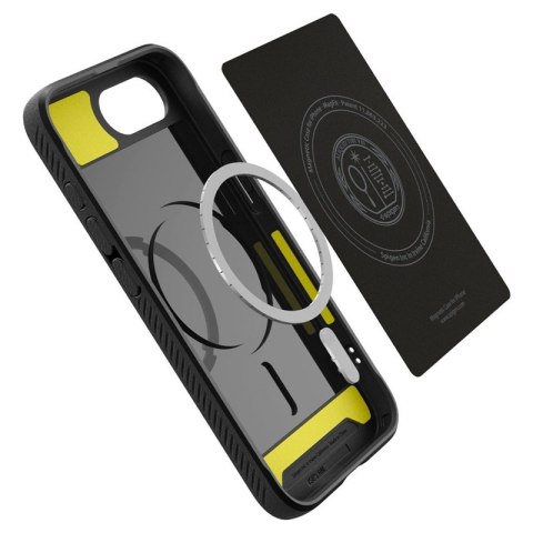 Spigen Rugged Armor Mag MagSafe - Etui do iPhone 17e / 16e (Matte Black)
