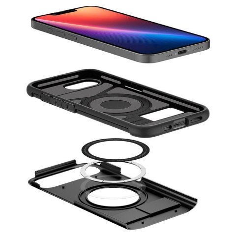 Spigen Slim Armor Mag MagSafe - Etui do iPhone 17e / 16e (Czarny)