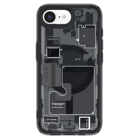 Spigen Ultra Hybrid Mag MagSafe - Etui do iPhone 17e / 16e (Zero One Black)