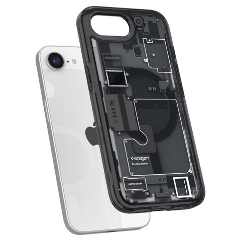 Spigen Ultra Hybrid Mag MagSafe - Etui do iPhone 17e / 16e (Zero One Black)