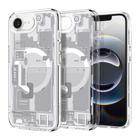 Spigen Ultra Hybrid Mag MagSafe - Etui do iPhone 17e / 16e (Zero One White)