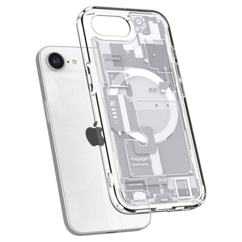 Spigen Ultra Hybrid Mag MagSafe - Etui do iPhone 17e / 16e (Zero One White)