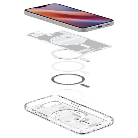 Spigen Ultra Hybrid Mag MagSafe - Etui do iPhone 17e / 16e (Zero One White)