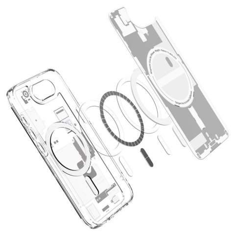 Spigen Ultra Hybrid Mag MagSafe - Etui do iPhone 17e / 16e (Zero One White)