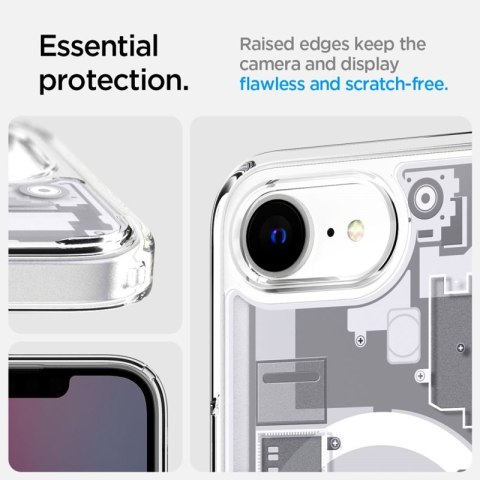 Spigen Ultra Hybrid Mag MagSafe - Etui do iPhone 17e / 16e (Zero One White)