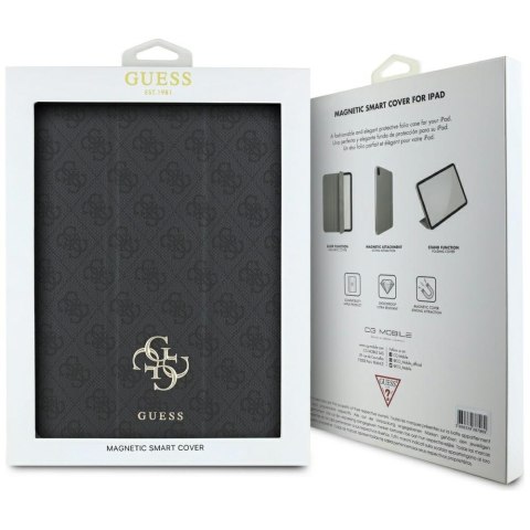 Guess Magnetic 4G Big Logo - Etui iPad Air 13" M3 (2025) / iPad Air 13" M2 (2024) (czarny)