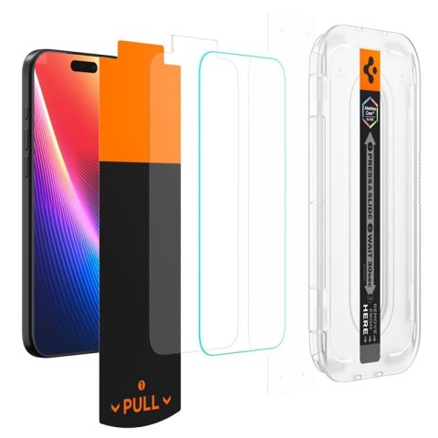 Spigen GLAS.TR EZ Fit Pro Privacy - Szkło hartowane z filtrem prywatyzującym do iPhone 17 Pro Max / 16 Pro Max