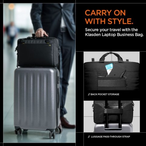 Spigen KD300 Klasden Laptop Bag - Torba na notebooka 16" (Czarny)