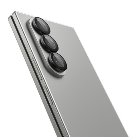 Spigen Optik Pro HD GLAS.TR EZ Fit Camera Protector 2-Pack - Szkło ochronne na obiektyw do Samsung Galaxy Z Fold 7 (2 szt)(Czarn