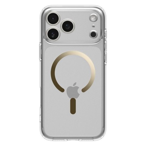 Spigen Ultra Hybrid Mag MagSafe - Etui do iPhone 17 Pro Max (Clear/Gold)