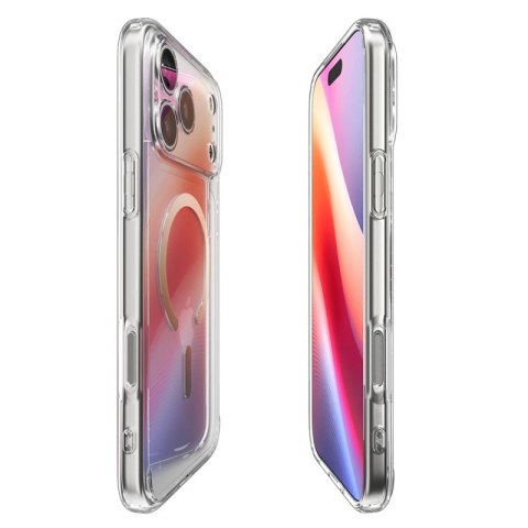 Spigen Ultra Hybrid Mag MagSafe - Etui do iPhone 17 Pro Max (Clear/Gold)