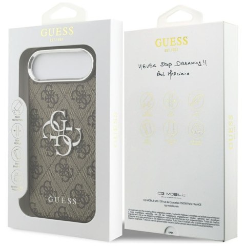 Guess 4G Big 4G Classic Logo - Etui iPhone Air (brązowy / srebrny)