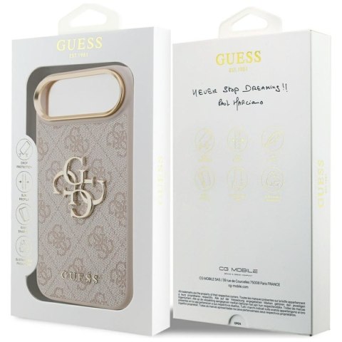 Guess 4G Big 4G Classic Logo - Etui iPhone Air (różowy / złoty)
