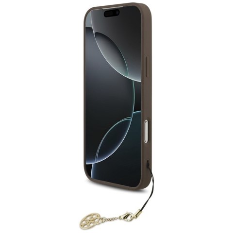 Guess 4G Charms Collection MagSafe - Etui iPhone 17 Pro Max (brązowy)