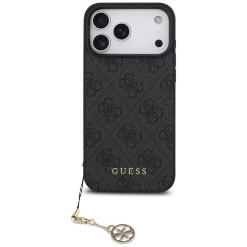 Guess 4G Charms Collection MagSafe - Etui iPhone 17 Pro Max (czarny)