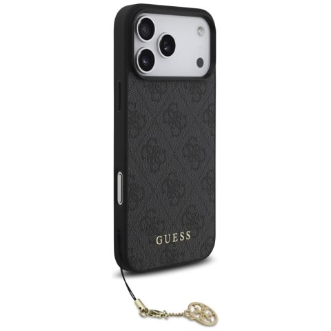 Guess 4G Charms Collection MagSafe - Etui iPhone 17 Pro Max (czarny)