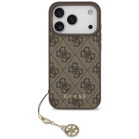 Guess 4G Charms Collection MagSafe - Etui iPhone 17 Pro (brązowy)