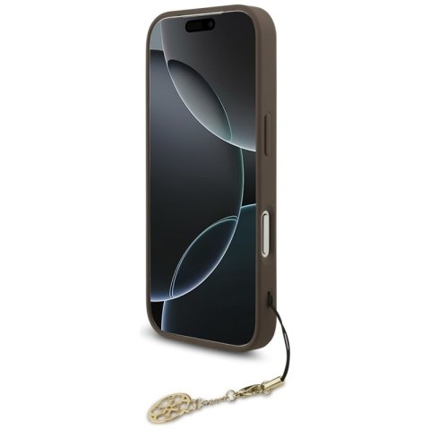 Guess 4G Charms Collection MagSafe - Etui iPhone 17 Pro (brązowy)