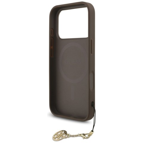 Guess 4G Charms Collection MagSafe - Etui iPhone 17 Pro (brązowy)