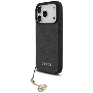 Guess 4G Charms Collection MagSafe - Etui iPhone 17 Pro (czarny)