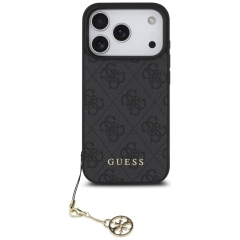 Guess 4G Charms Collection MagSafe - Etui iPhone 17 Pro (czarny)