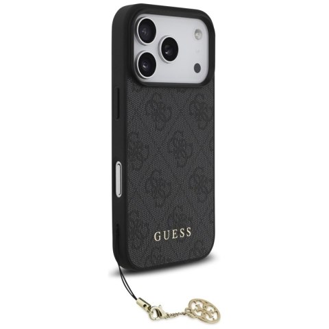 Guess 4G Charms Collection MagSafe - Etui iPhone 17 Pro (czarny)