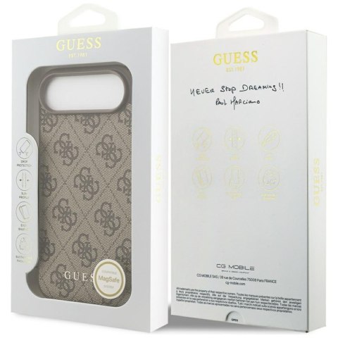Guess 4G Charms Collection MagSafe - Etui iPhone Air (brązowy)