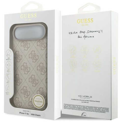 Guess 4G Charms Collection MagSafe - Etui iPhone Air (różowy)