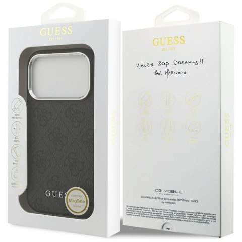 Guess 4G Classic Logo MagSafe - Etui iPhone 17 Pro (czarny)