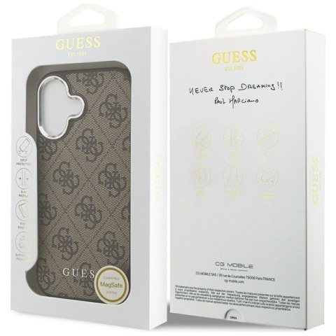 Guess 4G Classic Logo MagSafe - Etui iPhone 17 (brązowy)