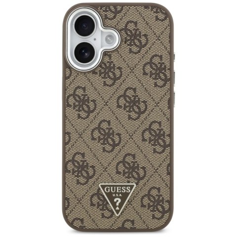 Guess 4G Triangle Logo MagSafe - Etui iPhone 17 (brązowy)