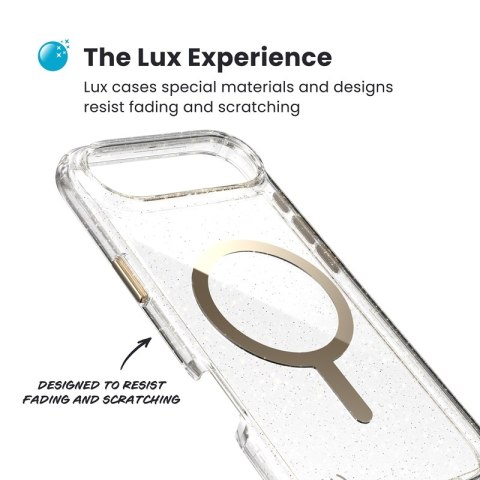 Speck Presidio Lux MagSafe - Etui iPhone Air (Glitter / Gold Metallic)