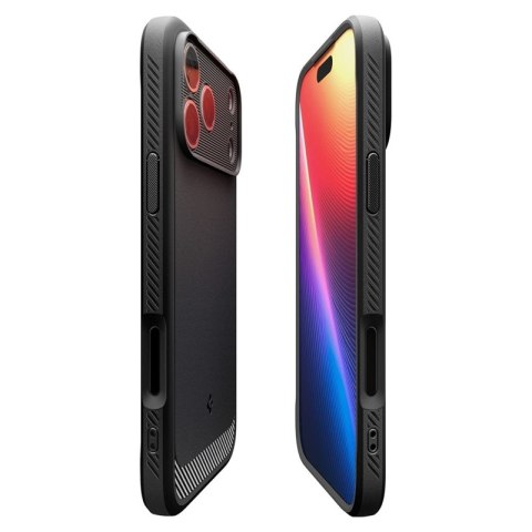 Spigen Rugged Armor Mag MagSafe - Etui do iPhone 17 Pro (Matte Black)