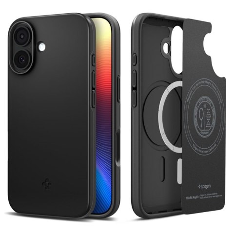 Spigen Thin Fit Mag MagSafe - Etui do iPhone 17 (Black)