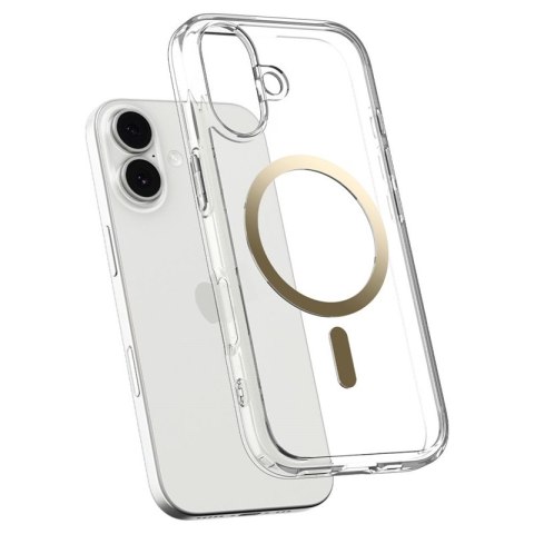 Spigen Ultra Hybrid Mag MagSafe - Etui do iPhone 17 (Clear/Gold)
