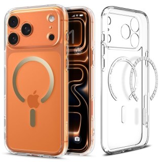 Spigen Ultra Hybrid Mag MagSafe - Etui do iPhone 17 Pro (Clear/Gold)