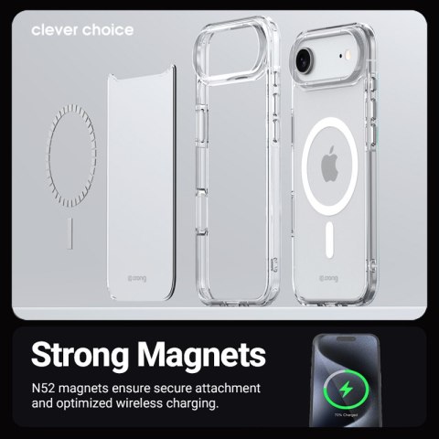 Crong Clear MAG Cover - Etui MagSafe iPhone Air (przezroczysty)