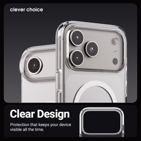 Crong Clear MAG Cover - Etui MagSafe iPhone Air (przezroczysty)