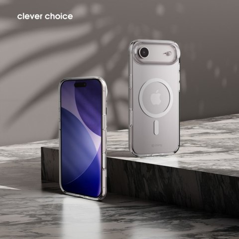 Crong Clear MAG Cover - Etui MagSafe iPhone Air (przezroczysty)