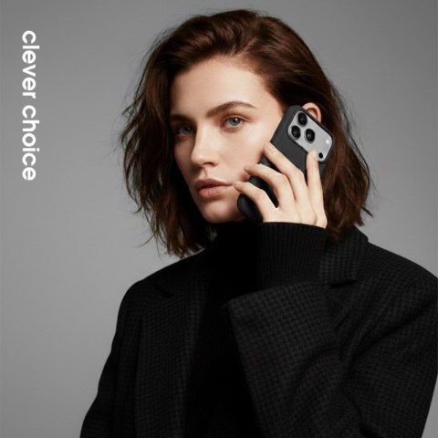 Crong Color Cover Magnetic - Etui MagSafe iPhone 17 Pro (czarny)