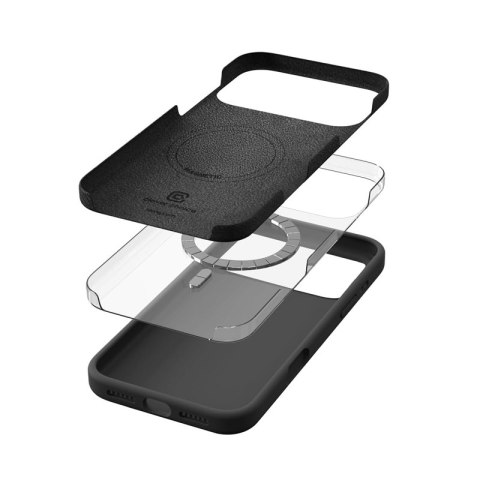 Crong Color Cover Magnetic - Etui MagSafe iPhone 17 Pro (czarny)