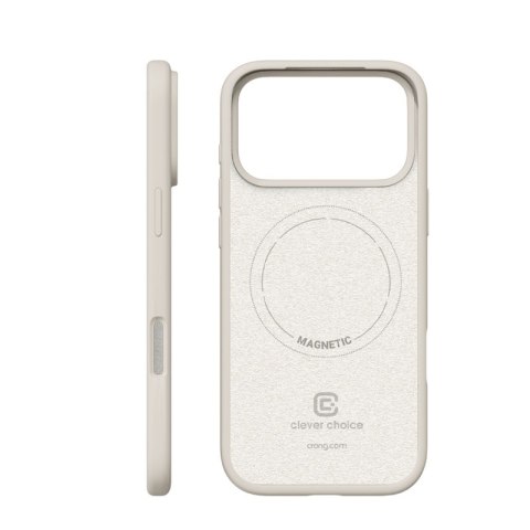 Crong Color Cover Magnetic - Etui MagSafe iPhone 17 Pro (kamienny beż)