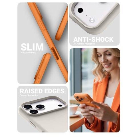 Crong Color Cover Magnetic - Etui MagSafe iPhone 17 Pro (kamienny beż)