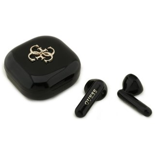 Guess 4G Metal Logo - Słuchawki Bluetooth TWS + etui ładujące (czarny)