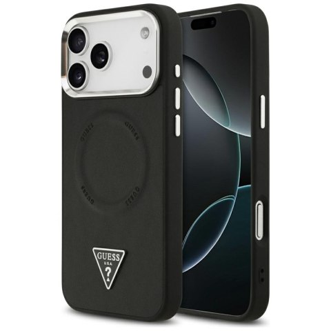 Guess Triangle Logo MagSafe - Etui iPhone 17 Pro (czarny)