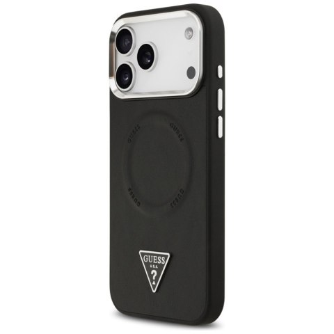 Guess Triangle Logo MagSafe - Etui iPhone 17 Pro (czarny)