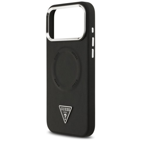 Guess Triangle Logo MagSafe - Etui iPhone 17 Pro (czarny)