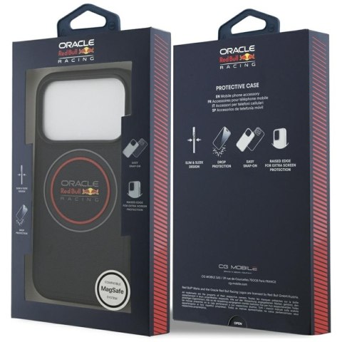 Red Bull Meshed Logo And Red Ring MagSafe - Etui iPhone 17 Pro (granatowy)