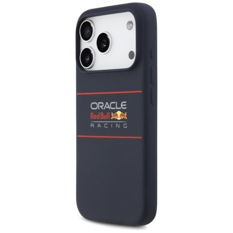 Red Bull Silicone Horizontal Centered Logo MagSafe - Etui iPhone 17 Pro (granatowy)